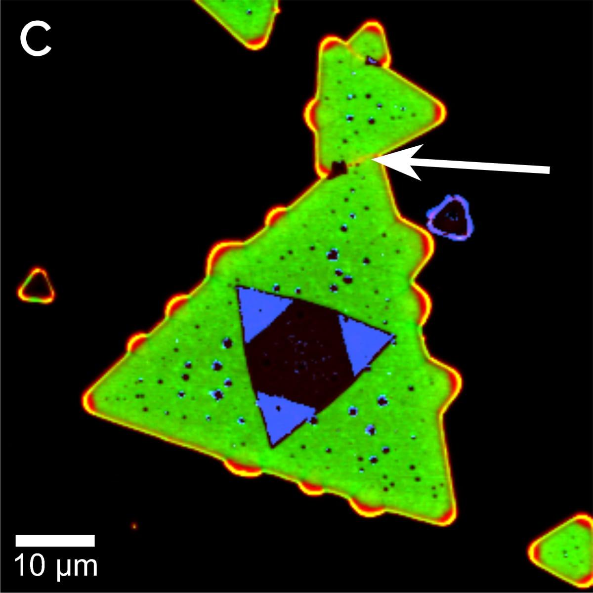 Photoluminescence image of WSe2