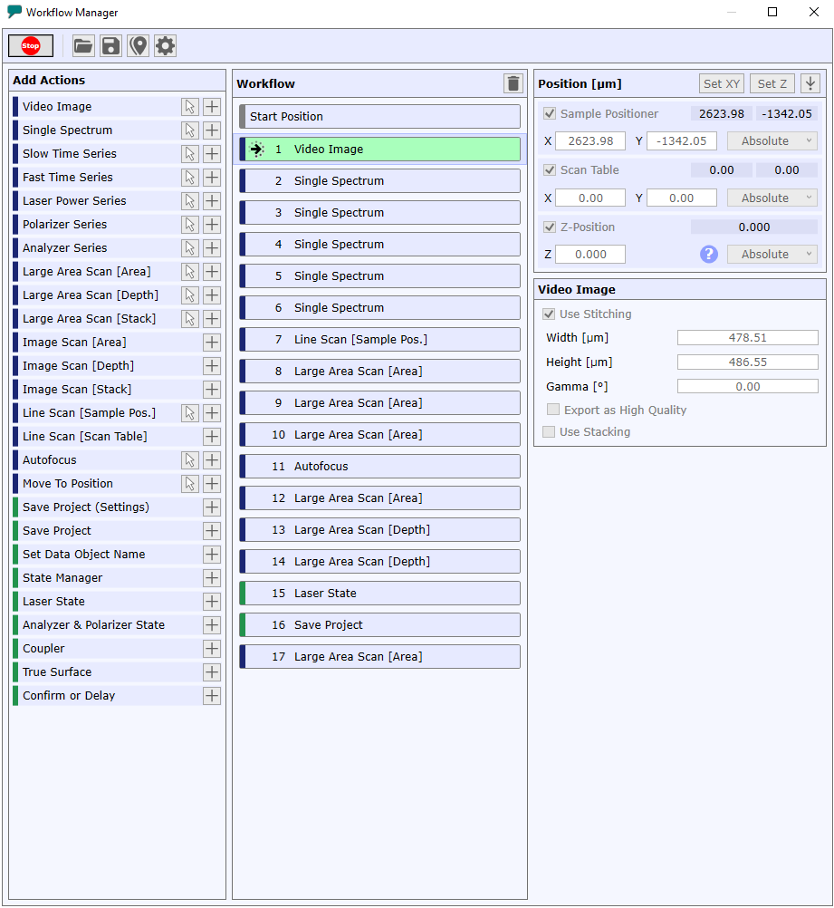 Workflow Manager Benutzeroberfläche